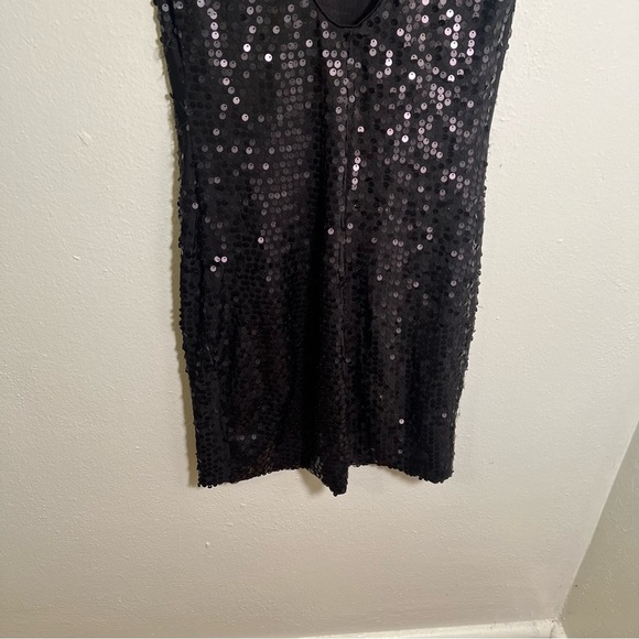 Love Reign Sleeveless Dress Black Sequins S - Picture 10 of 12